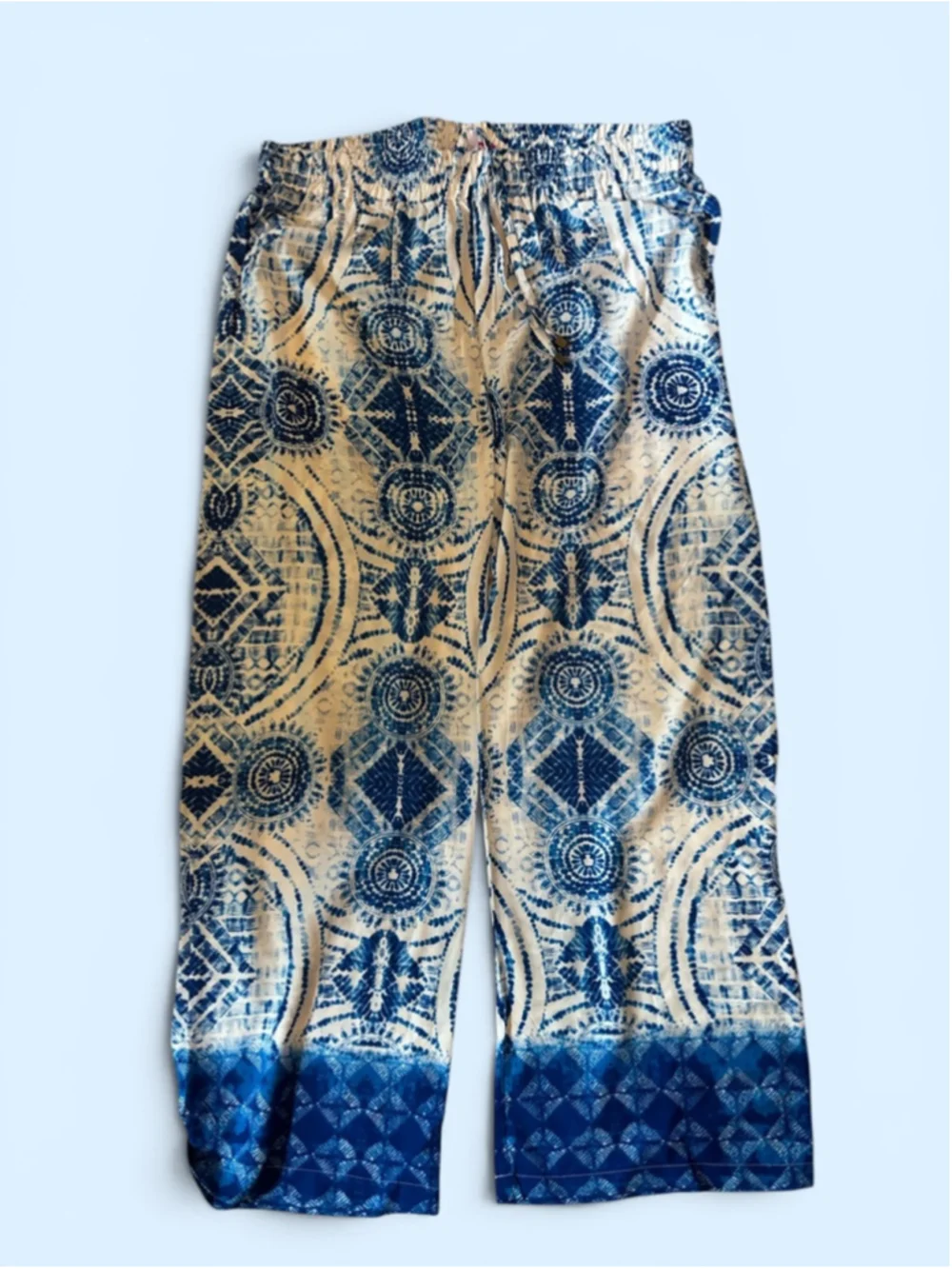 NWT Hester & Orchard Women's Blue Tye Dye Loose Fitting Pants - Size XL - Picture 2 of 10